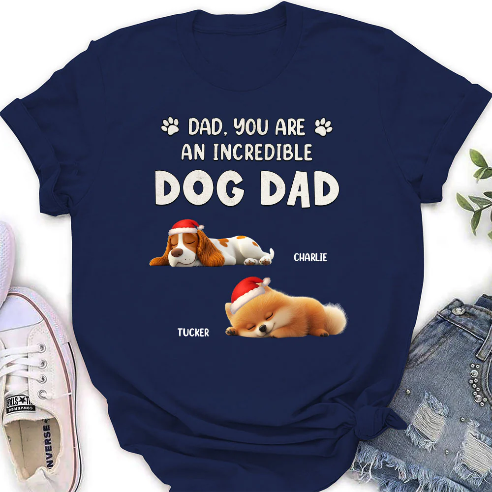 You Are Pawfect Christmas - Personalized Custom Women's T-Shirt - Image 3