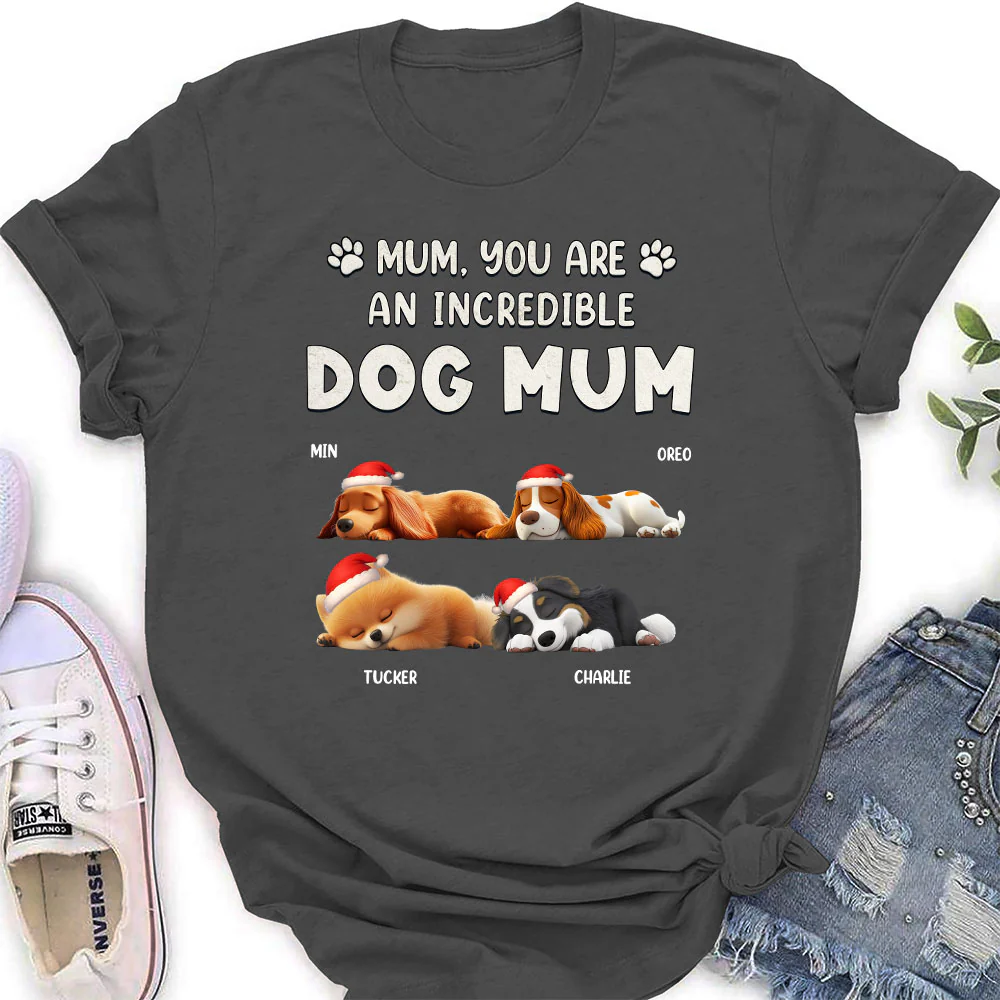 You Are Pawfect Christmas - Personalized Custom Women's T-Shirt - Image 5