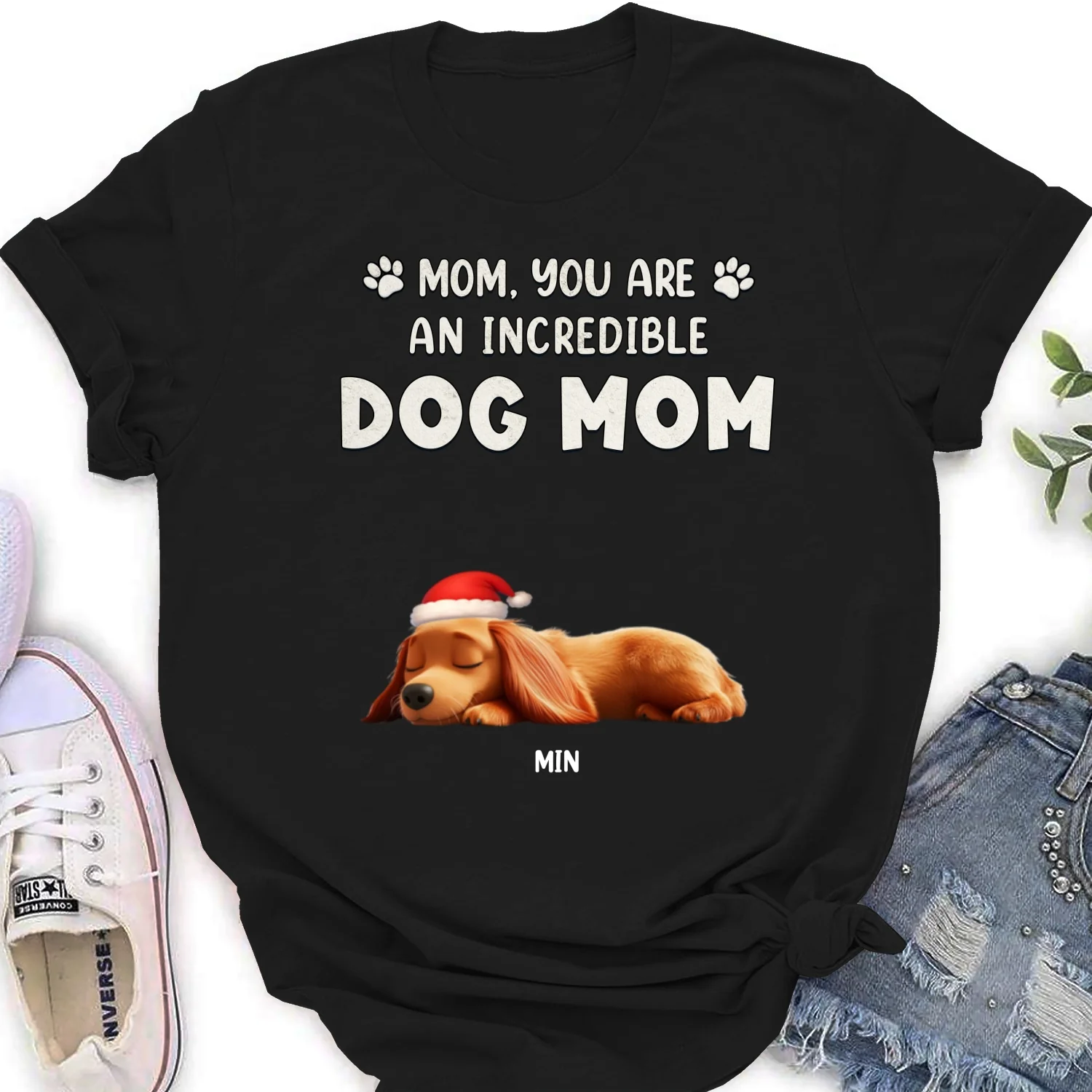 You Are Pawfect Christmas - Personalized Custom Women's T-Shirt - Image 7