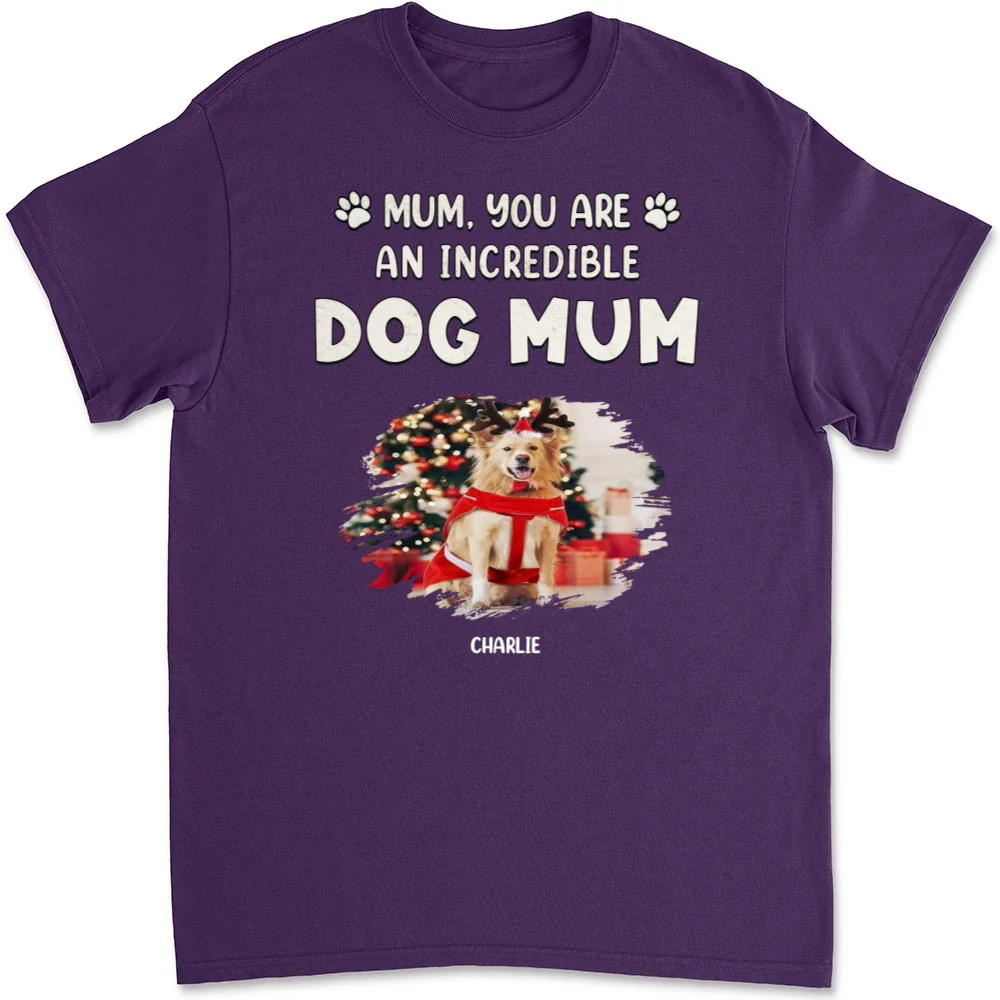 You Are Pawfect Christmas Photo - Personalized Custom Unisex T-Shirt - Image 6