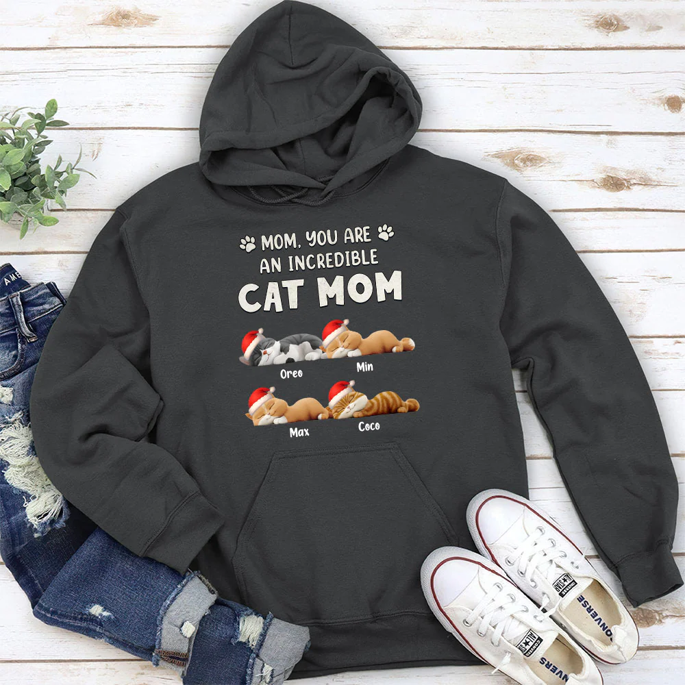 You Are Pawfect Christmas Ver Cat - Personalized Custom Hoodie - Image 5