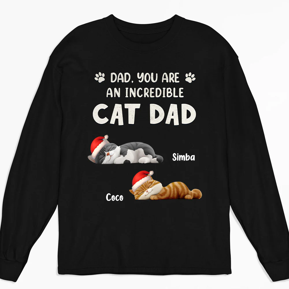 You Are Pawfect Christmas Ver Cat - Personalized Custom Long Sleeve T-Shirt