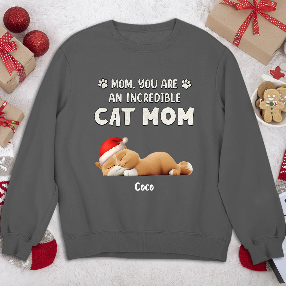 You Are Pawfect Christmas Ver Cat - Personalized Custom Sweatshirt - Image 4
