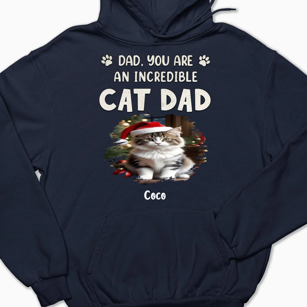 You Are Pawfect Christmas Ver Cat Photo - Personalized Custom Hoodie - Image 4