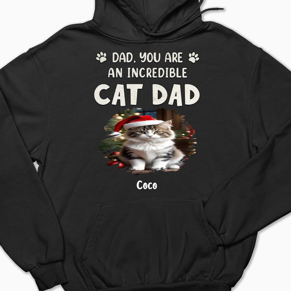 You Are Pawfect Christmas Ver Cat Photo - Personalized Custom Hoodie - Image 5