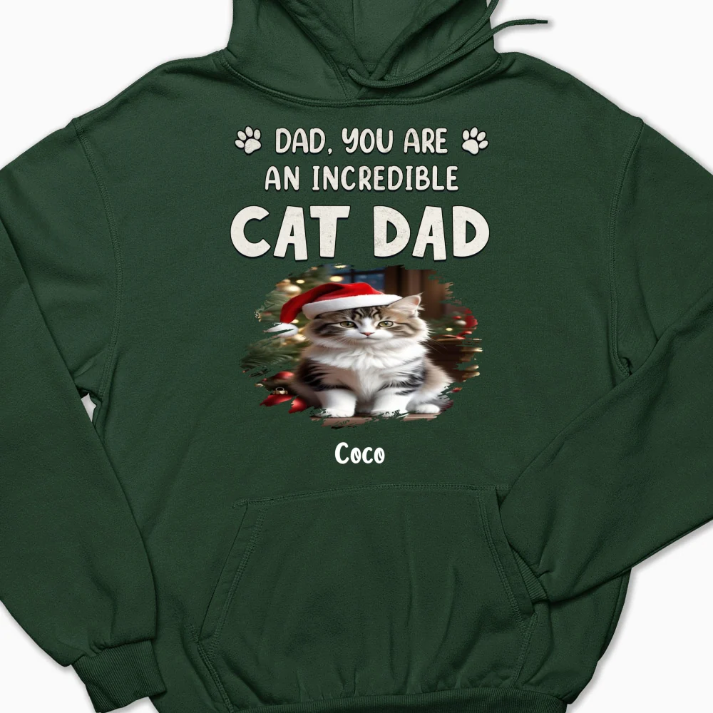 You Are Pawfect Christmas Ver Cat Photo - Personalized Custom Hoodie - Image 6
