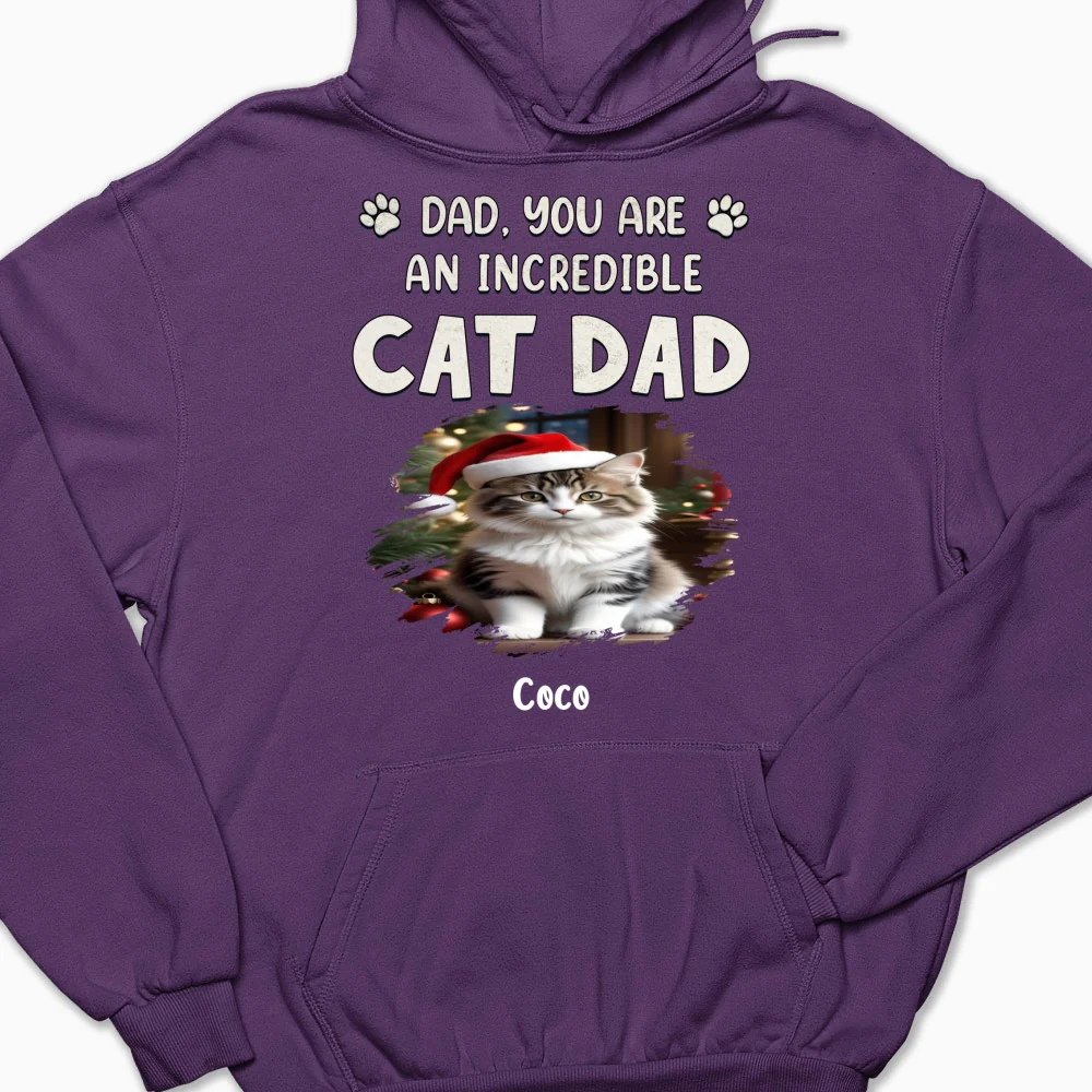 You Are Pawfect Christmas Ver Cat Photo - Personalized Custom Hoodie - Image 7