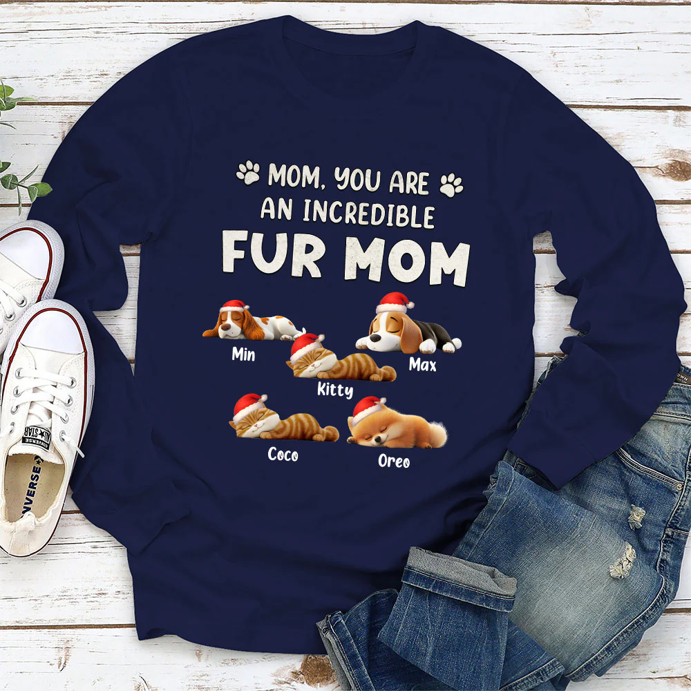 You Are Pawfect Christmas Ver Pet - Personalized Custom Long Sleeve T-Shirt - Image 2