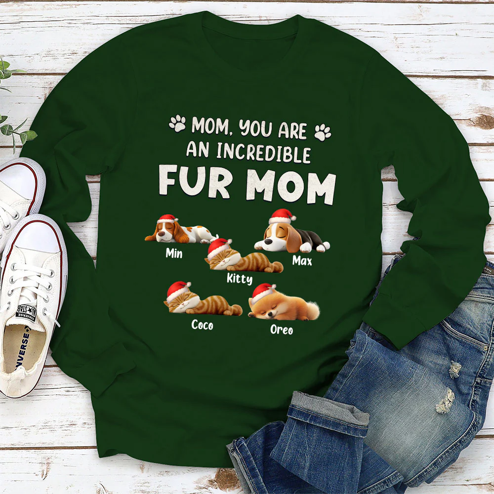 You Are Pawfect Christmas Ver Pet - Personalized Custom Long Sleeve T-Shirt - Image 3