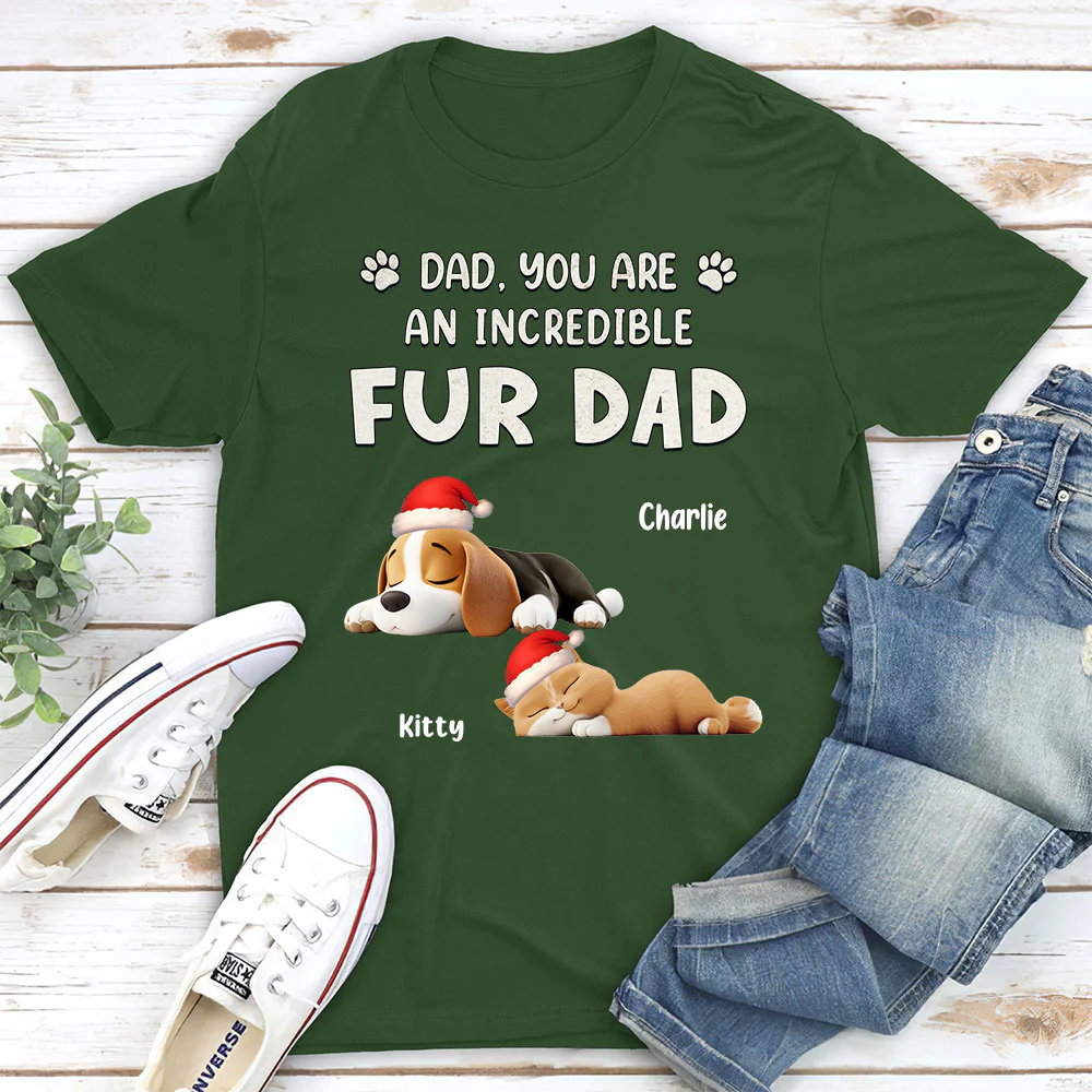 You Are Pawfect Christmas Ver Pet - Personalized Custom Unisex T-Shirt - Image 3