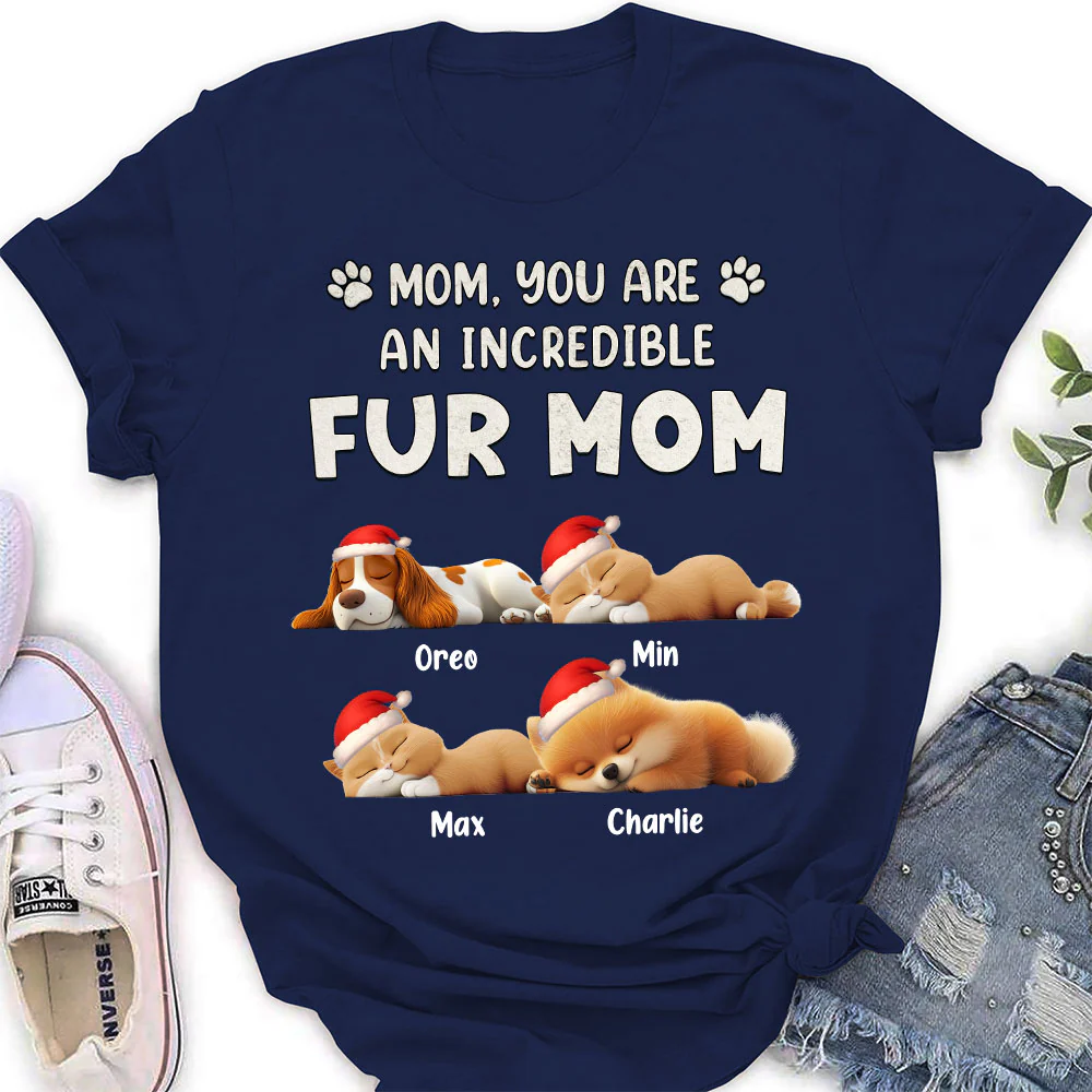 You Are Pawfect Christmas Ver Pet - Personalized Custom Women's T-Shirt - Image 2