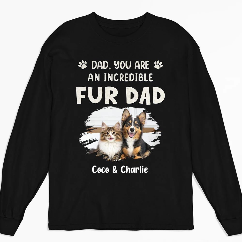You Are Pawfect Christmas Ver Pet Photo - Personalized Custom Long Sleeve T-Shirt
