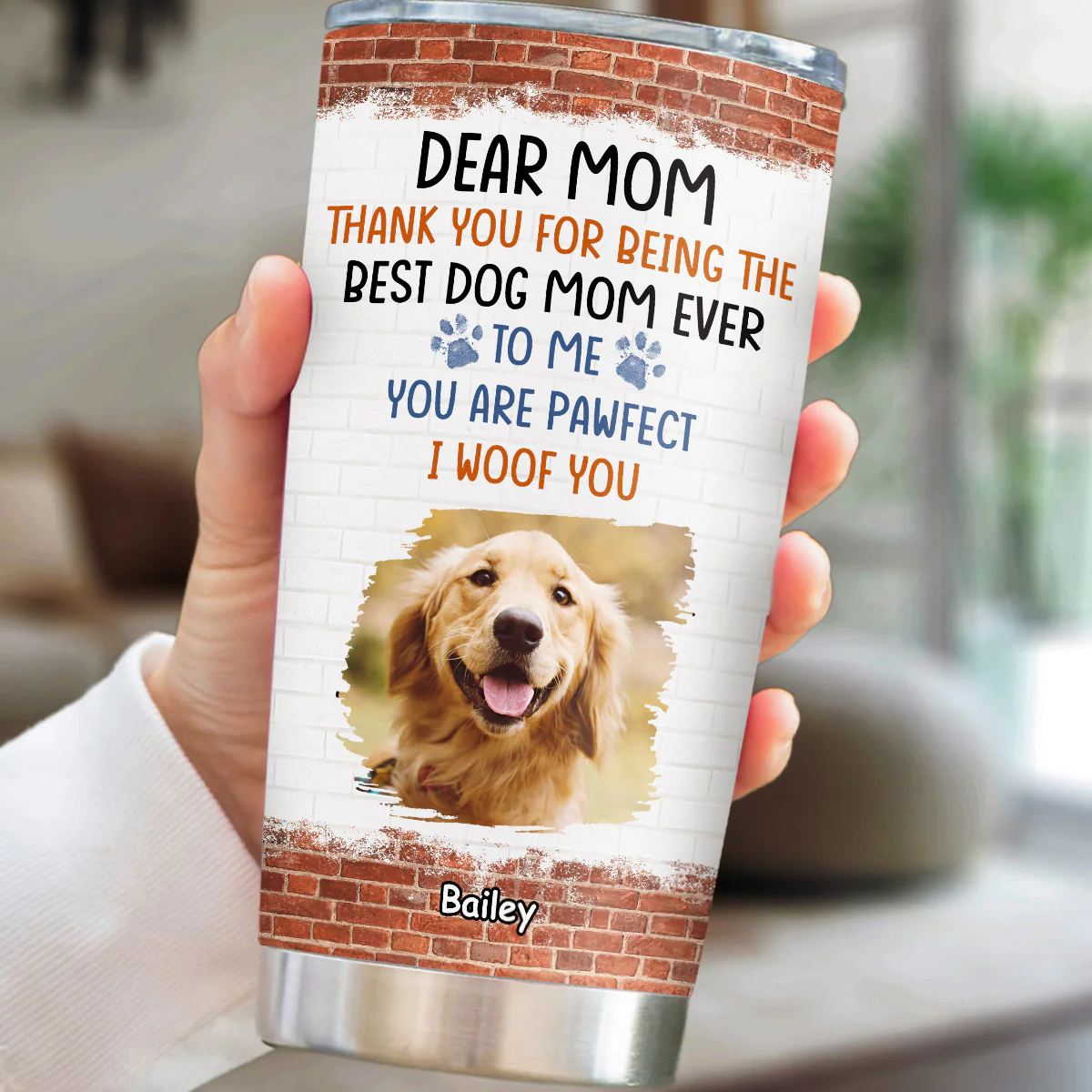You Are So Pawfect Photo - Personalized Custom Tumbler - Image 2