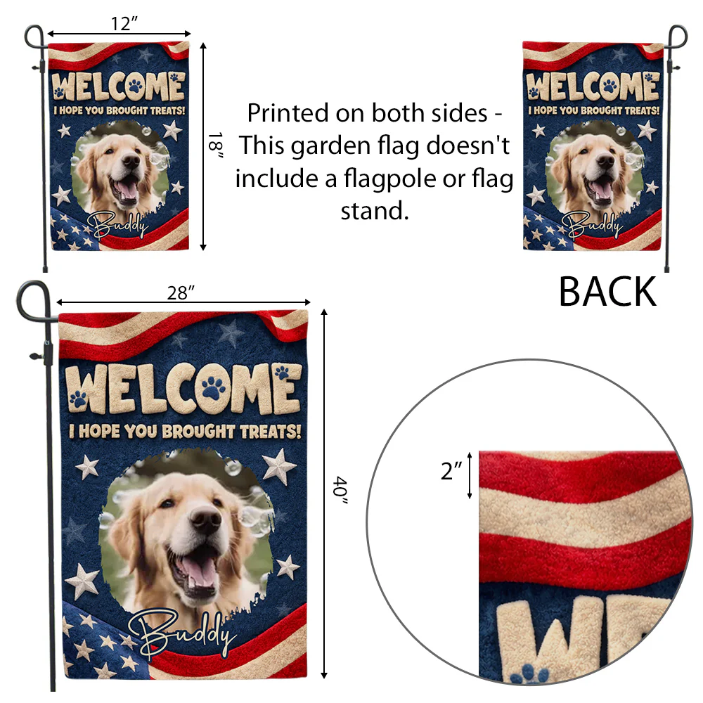 You Better Have Treats Photo - Personalized Custom Flag - Image 4