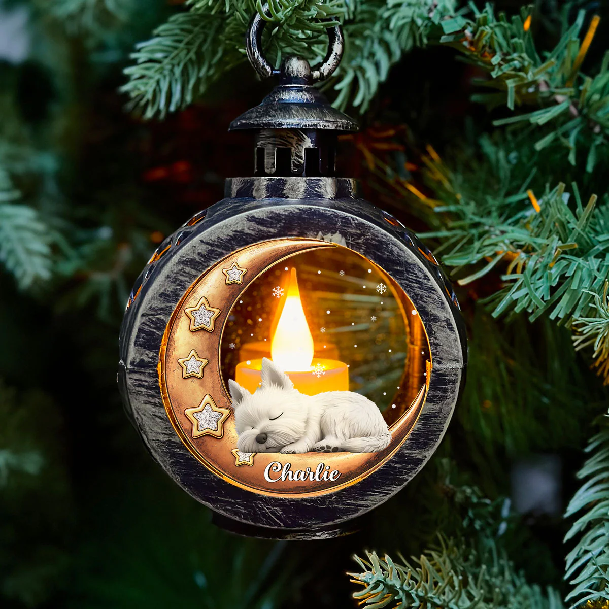 You In My Heart - Personalized Custom Christmas Lantern - Image 2