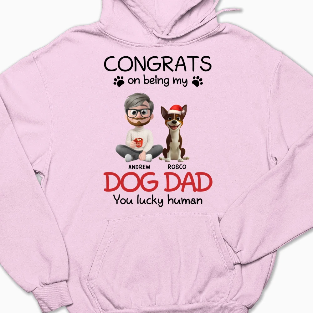 You Lucky Human Cartoon - Personalized Custom Hoodie - Image 6
