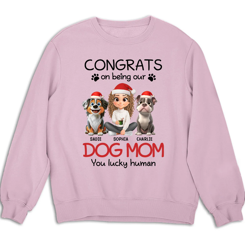 You Lucky Human Cartoon - Personalized Custom Sweatshirt - Image 3