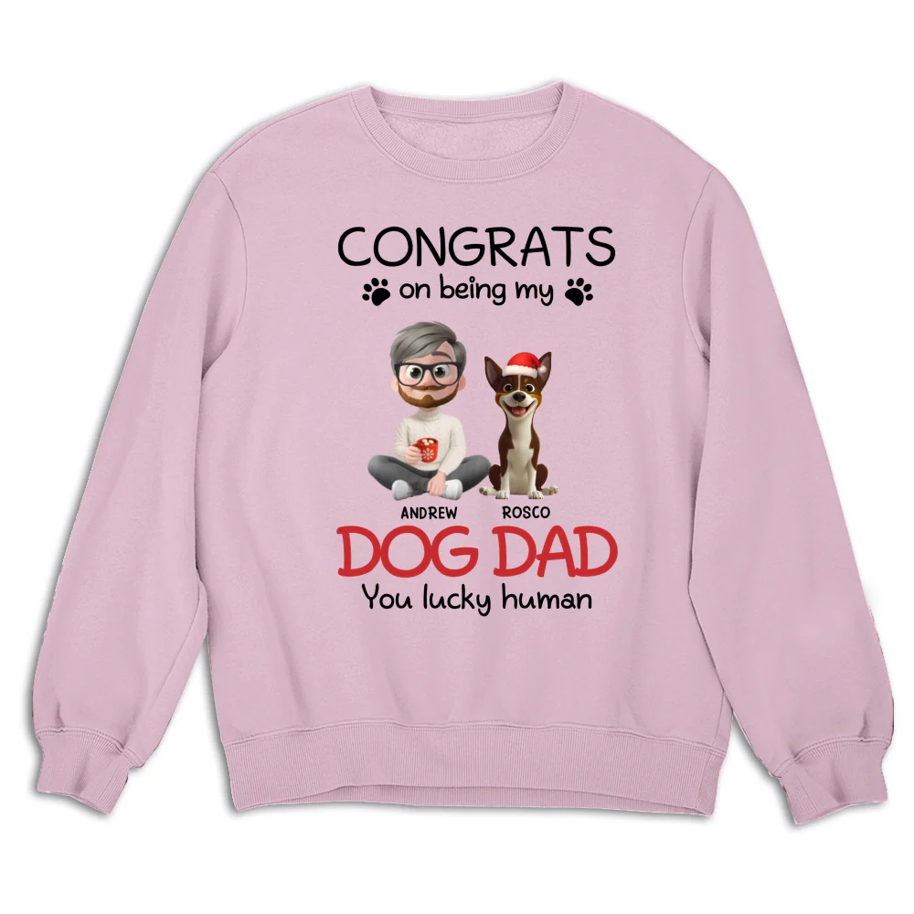 You Lucky Human Cartoon - Personalized Custom Sweatshirt - Image 6