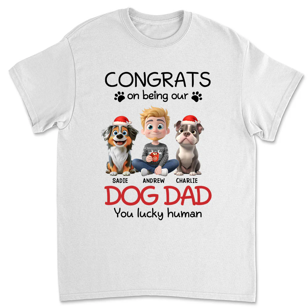 You Lucky Human Cartoon - Personalized Custom Unisex T-shirt