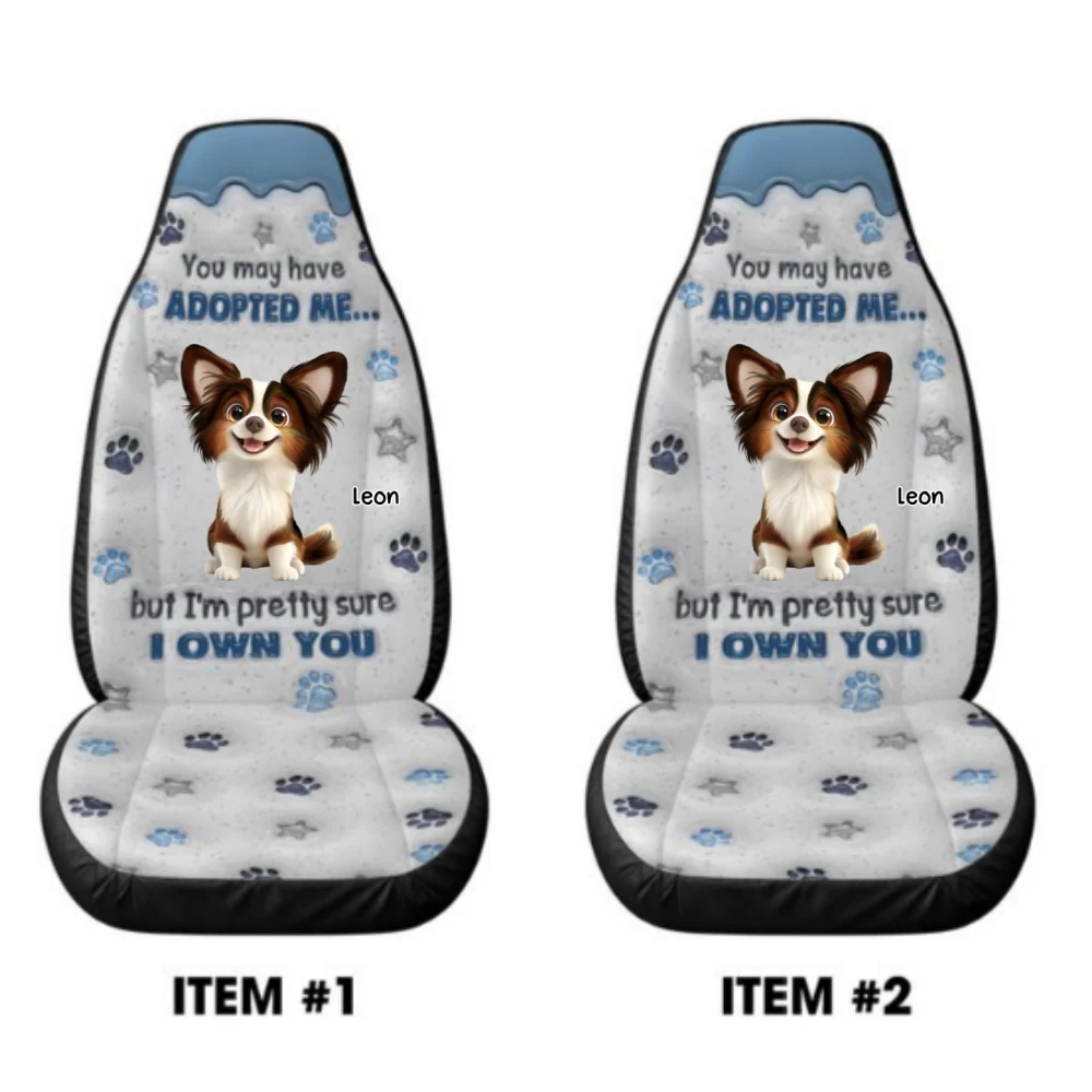 You May Have Adopted - Personalized Custom Car Seat Cover - Image 6