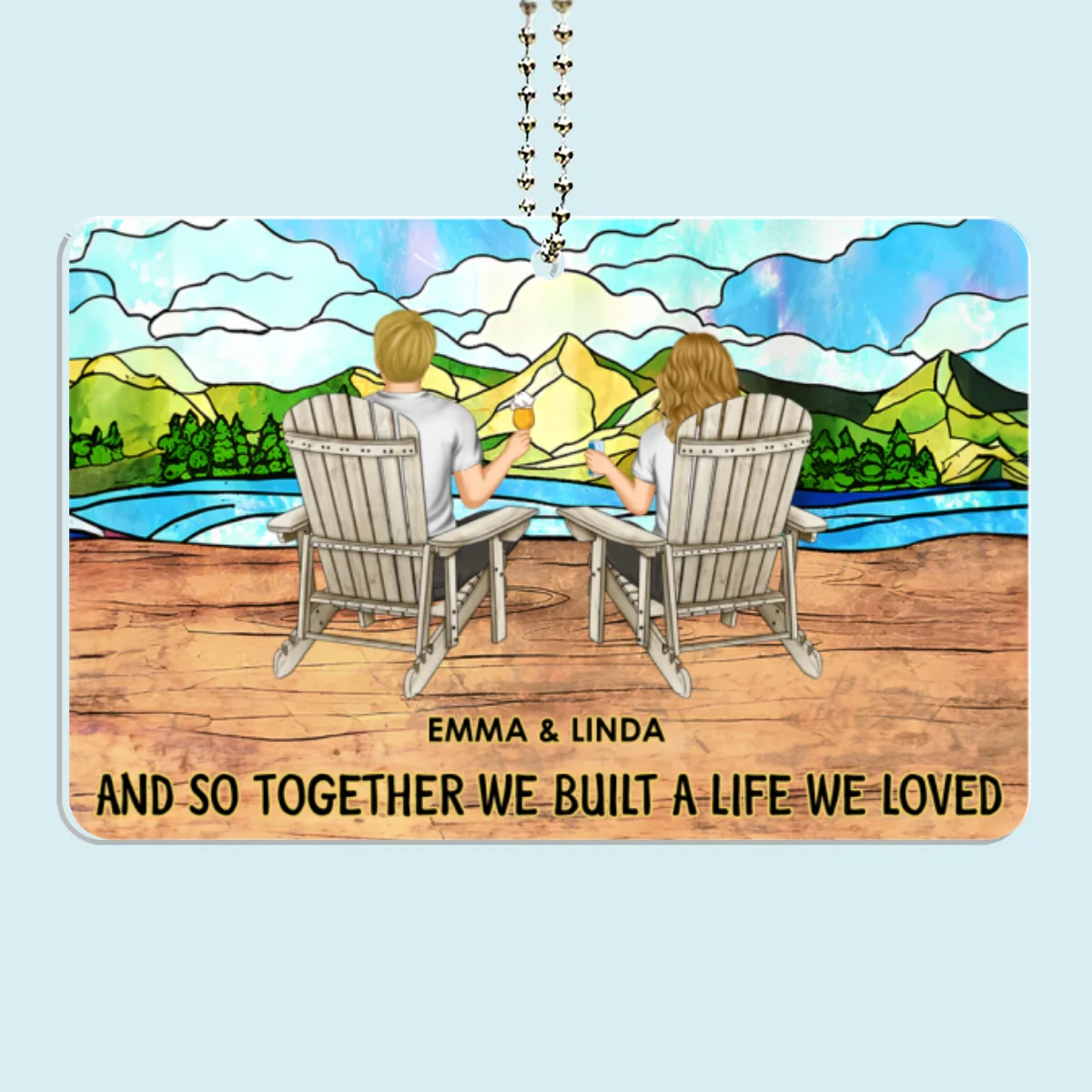 You, Me And Our Pets - Personalized Custom Car Ornament - Image 6