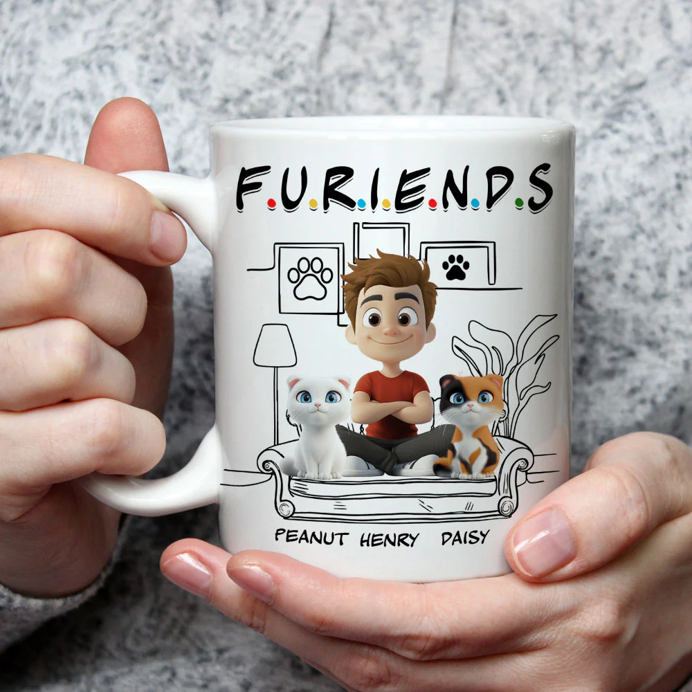 Your Cat Friend - Personalized Custom Coffee Mug - Image 4