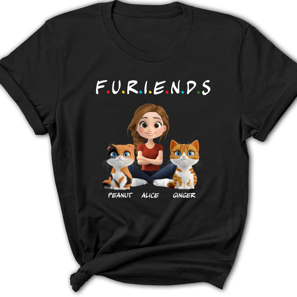 Your Cat Friend - Personalized Custom Women's T-Shirt