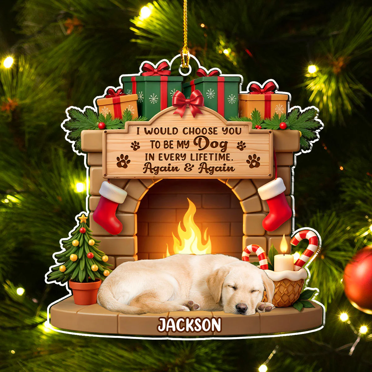 Your Forever Home Photo - Personalized Custom Acrylic Ornament - Image 3