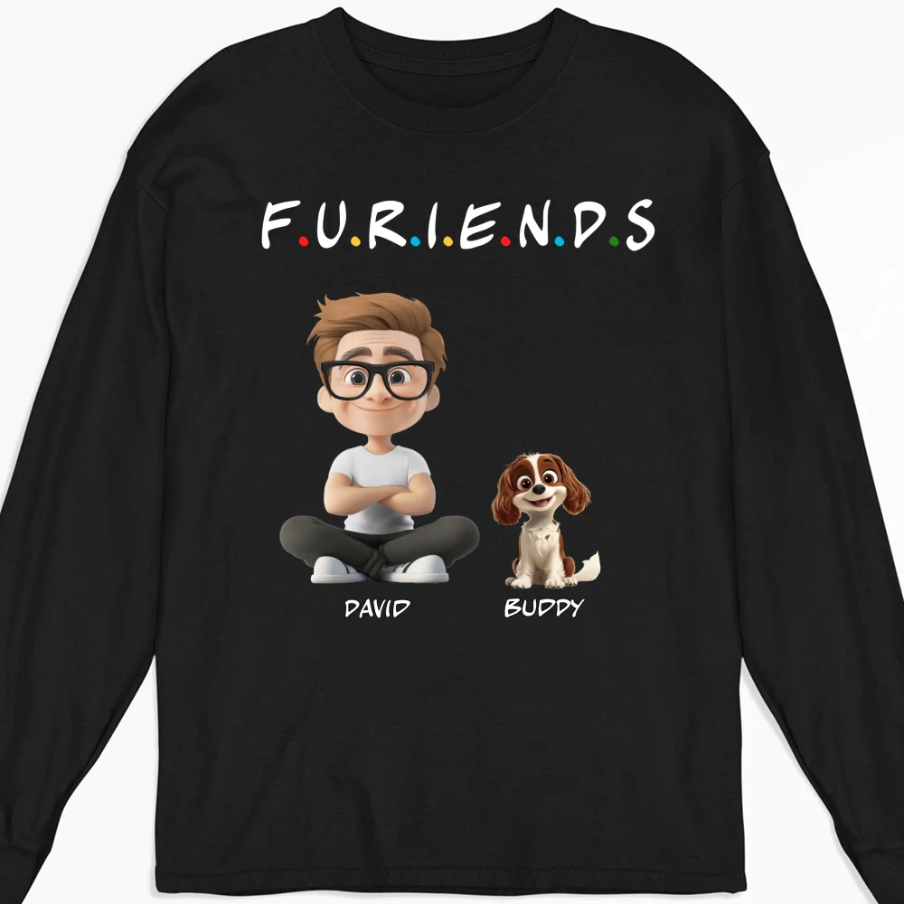 Your Friend - Personalized Custom Long Sleeve T-shirt - Image 4