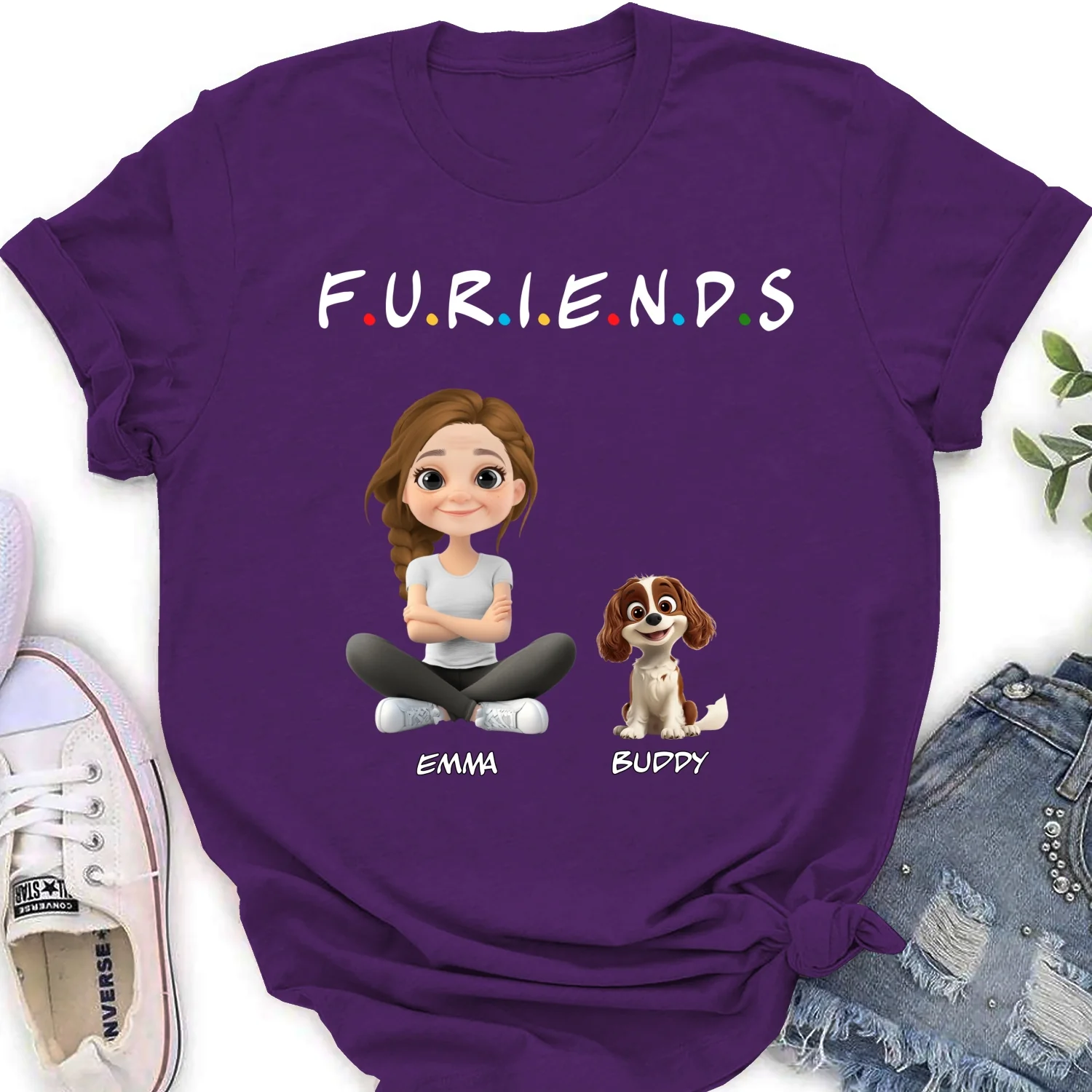 Your Friend - Personalized Custom Women's T-Shirt - Image 7
