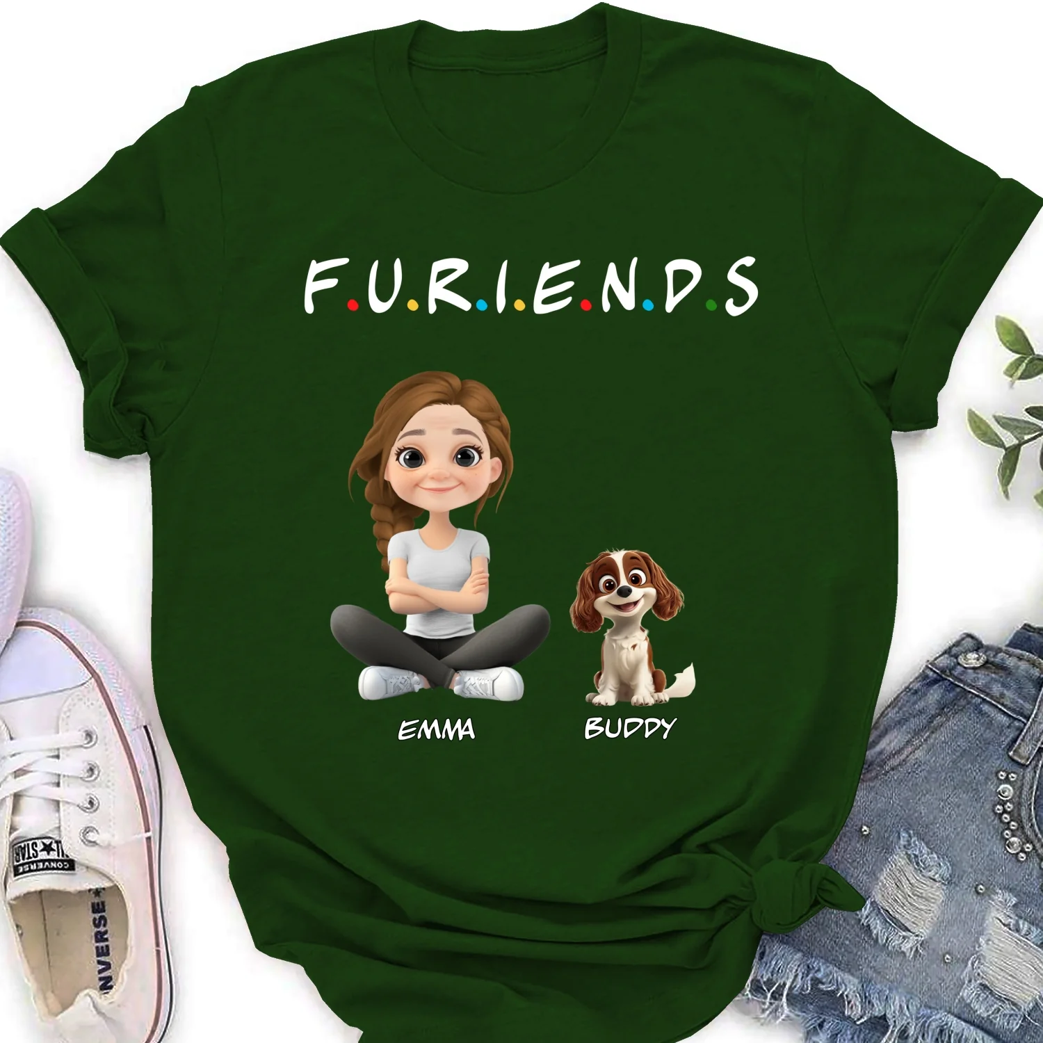 Your Friend - Personalized Custom Women's T-Shirt - Image 9