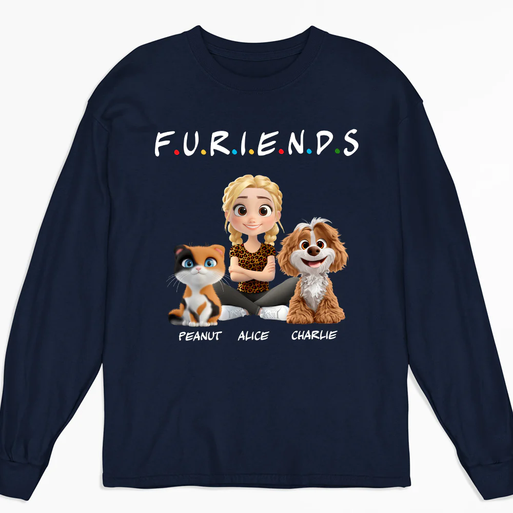 Your Fur Friend - Personalized Custom Long Sleeve T-Shirt - Image 2
