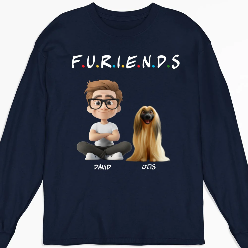 Your Fur Friend - Personalized Custom Long Sleeve T-Shirt - Image 5