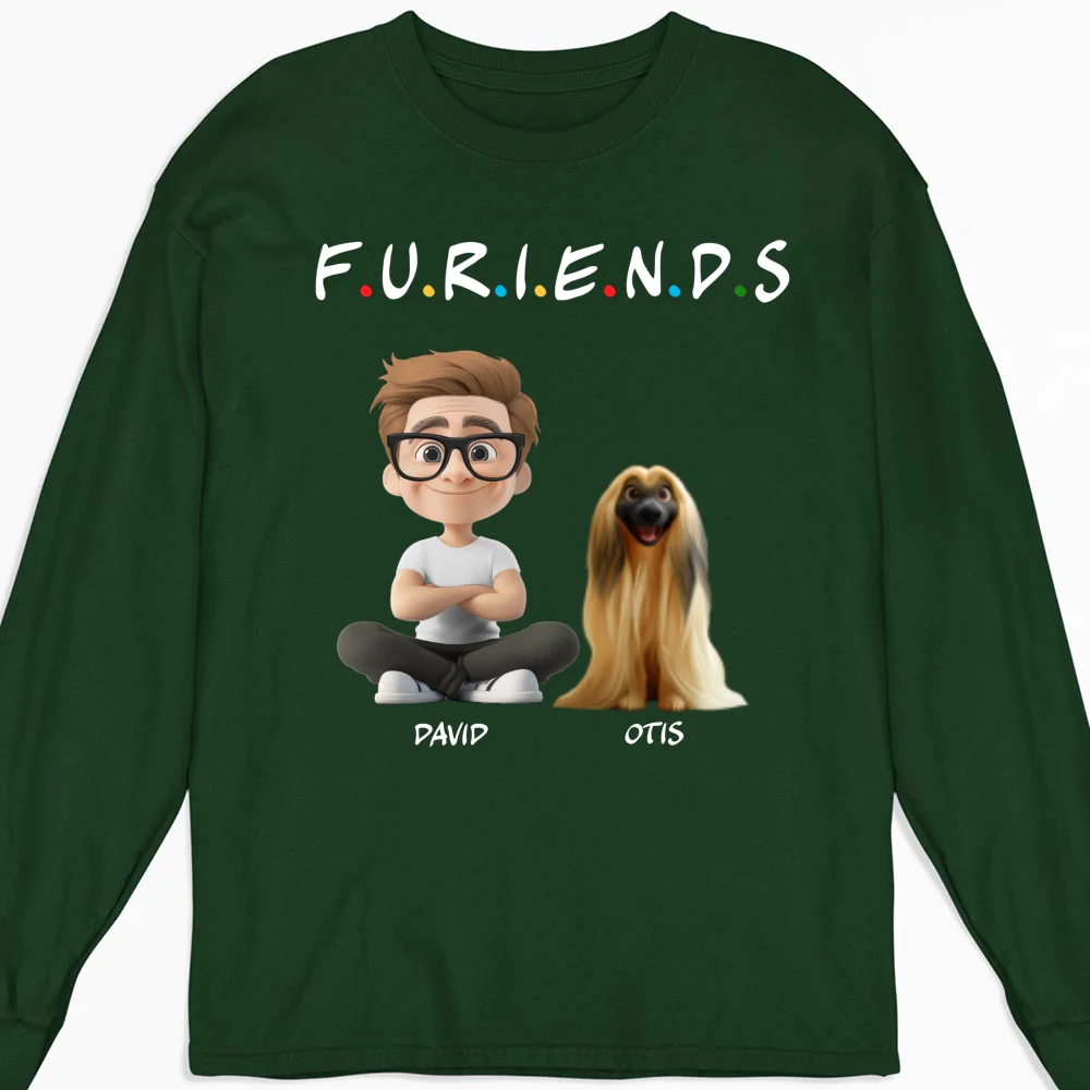 Your Fur Friend - Personalized Custom Long Sleeve T-Shirt - Image 6