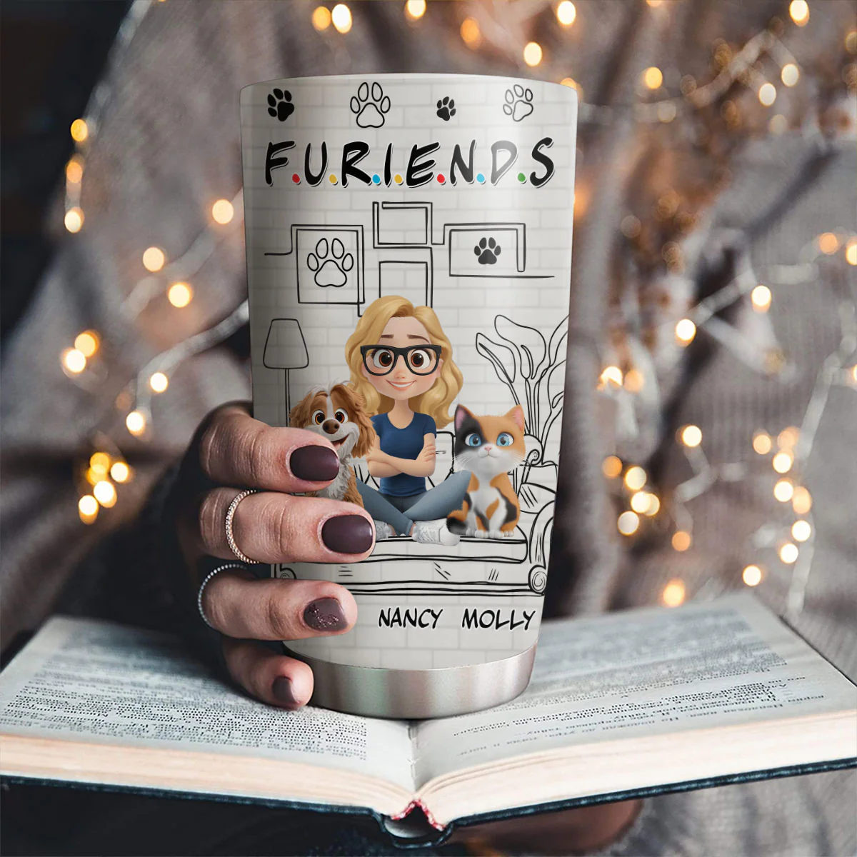 Your Fur Friend - Personalized Custom Tumbler - Image 2