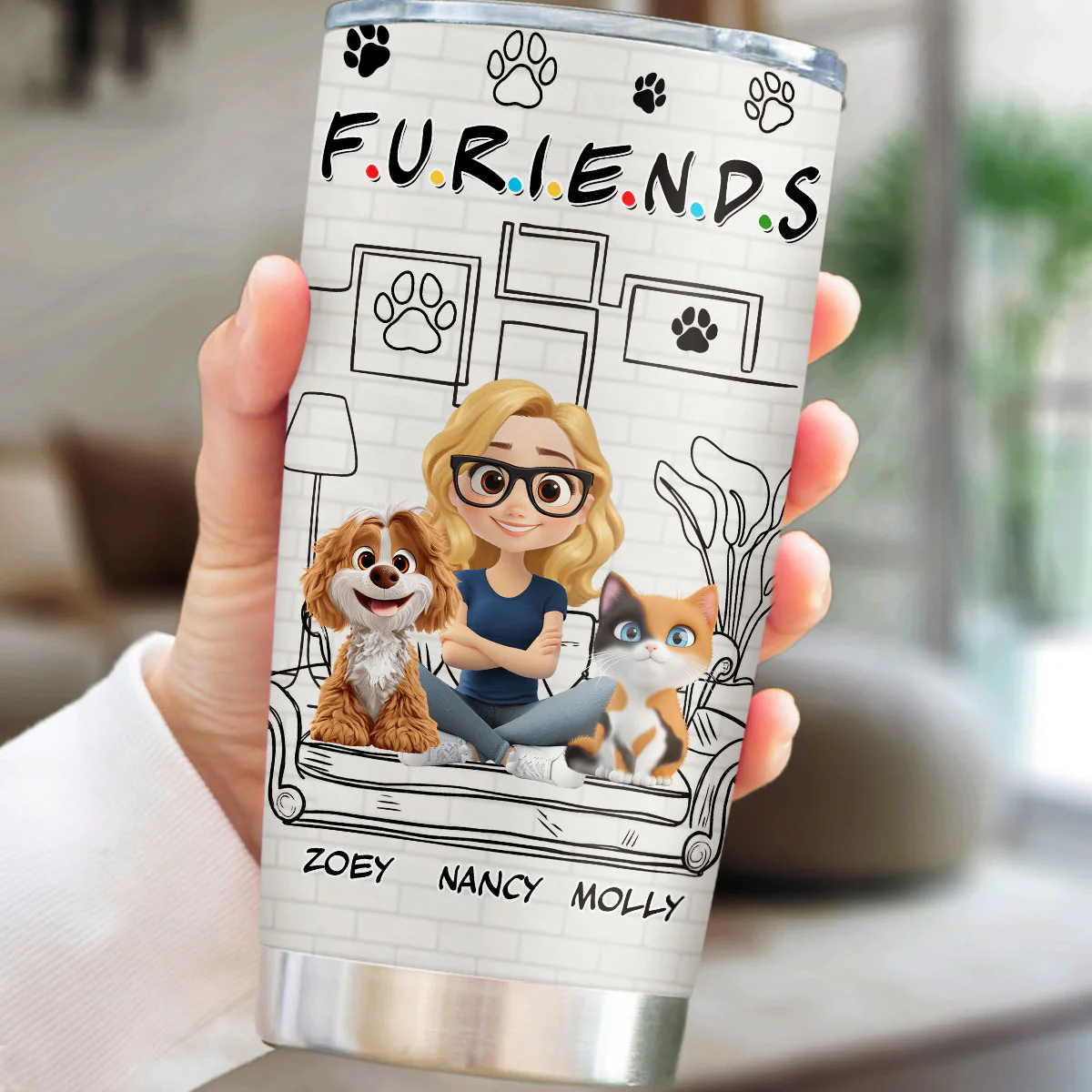 Your Fur Friend - Personalized Custom Tumbler - Image 5