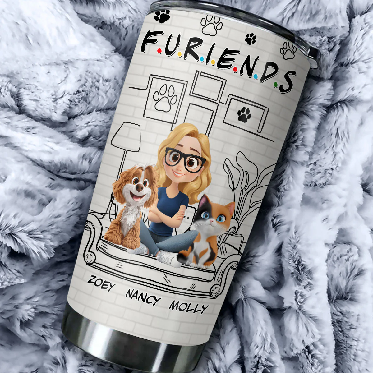 Your Fur Friend - Personalized Custom Tumbler - Image 6