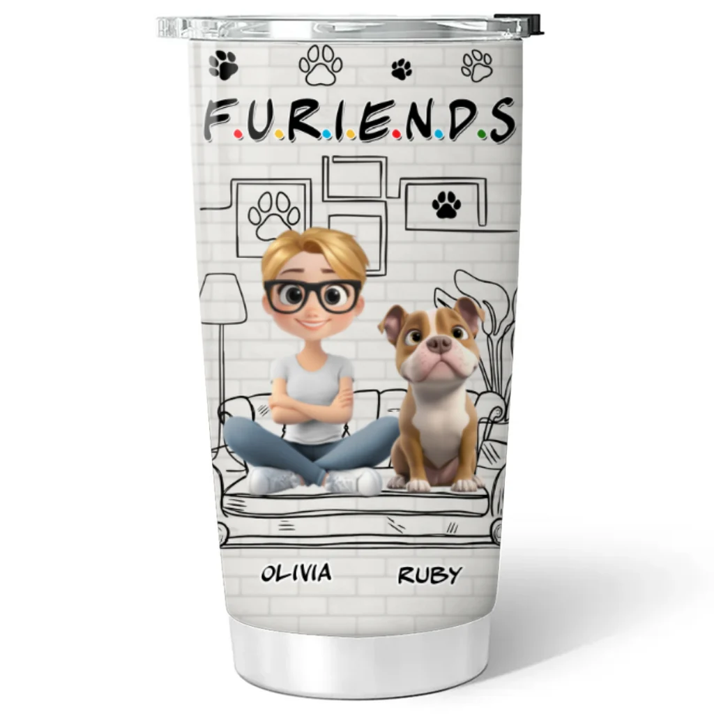 Your Fur Friend - Personalized Custom Tumbler - Image 7