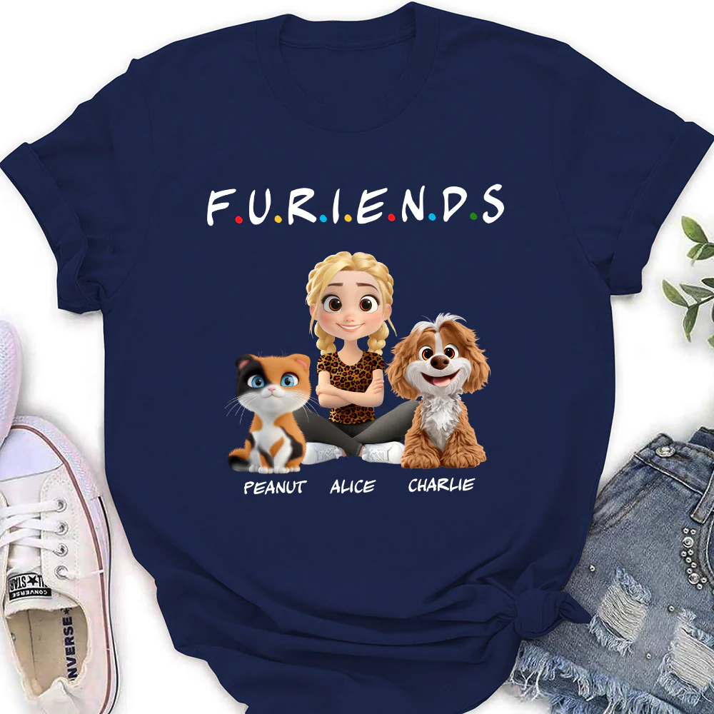 Your Fur Friend - Personalized Custom Women's T-Shirt - Image 2