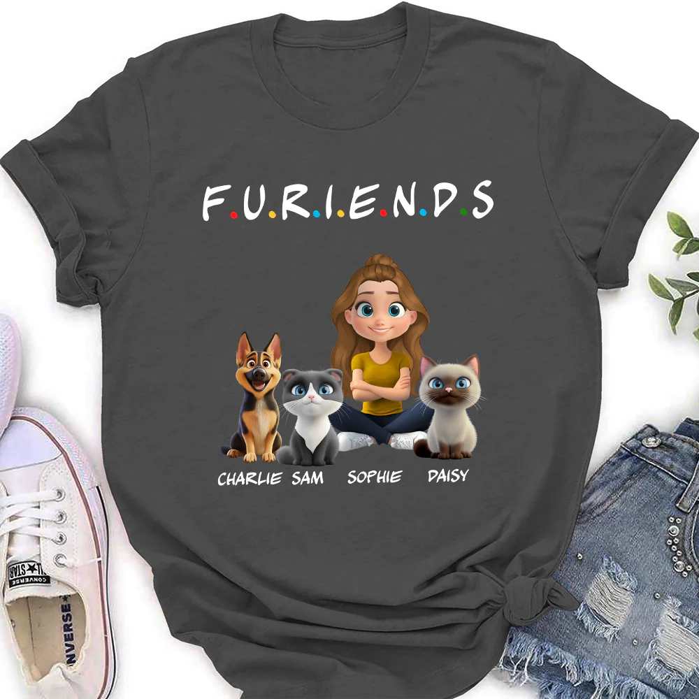 Your Fur Friend - Personalized Custom Women's T-Shirt - Image 4