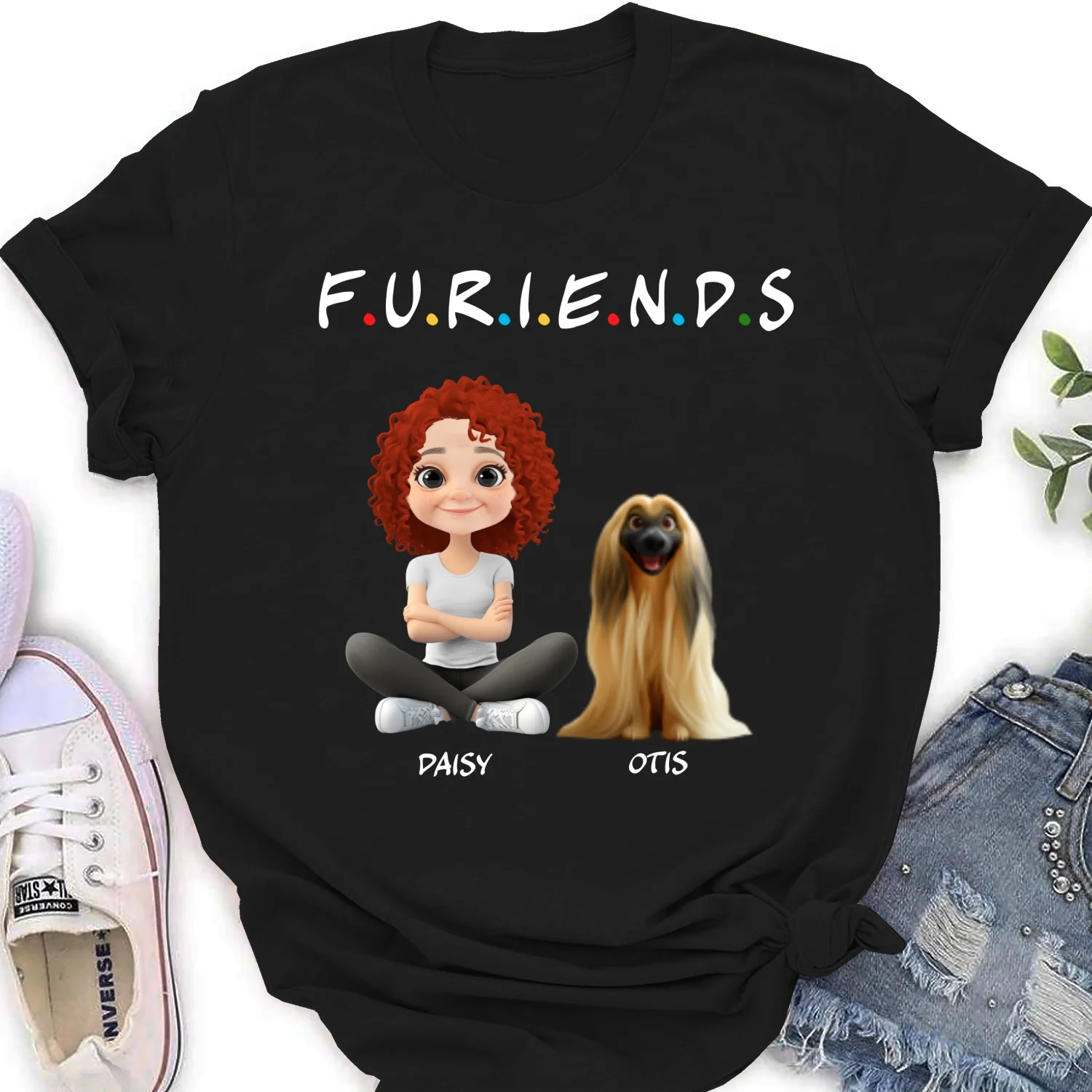 Your Fur Friend - Personalized Custom Women's T-Shirt - Image 5
