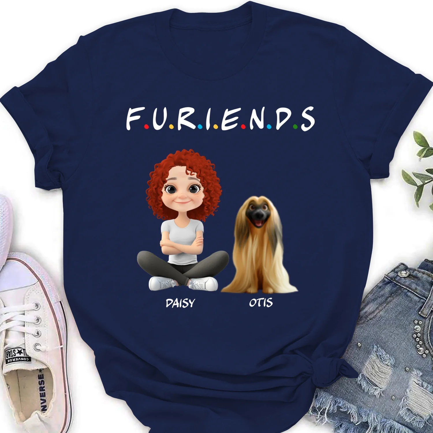 Your Fur Friend - Personalized Custom Women's T-Shirt - Image 6