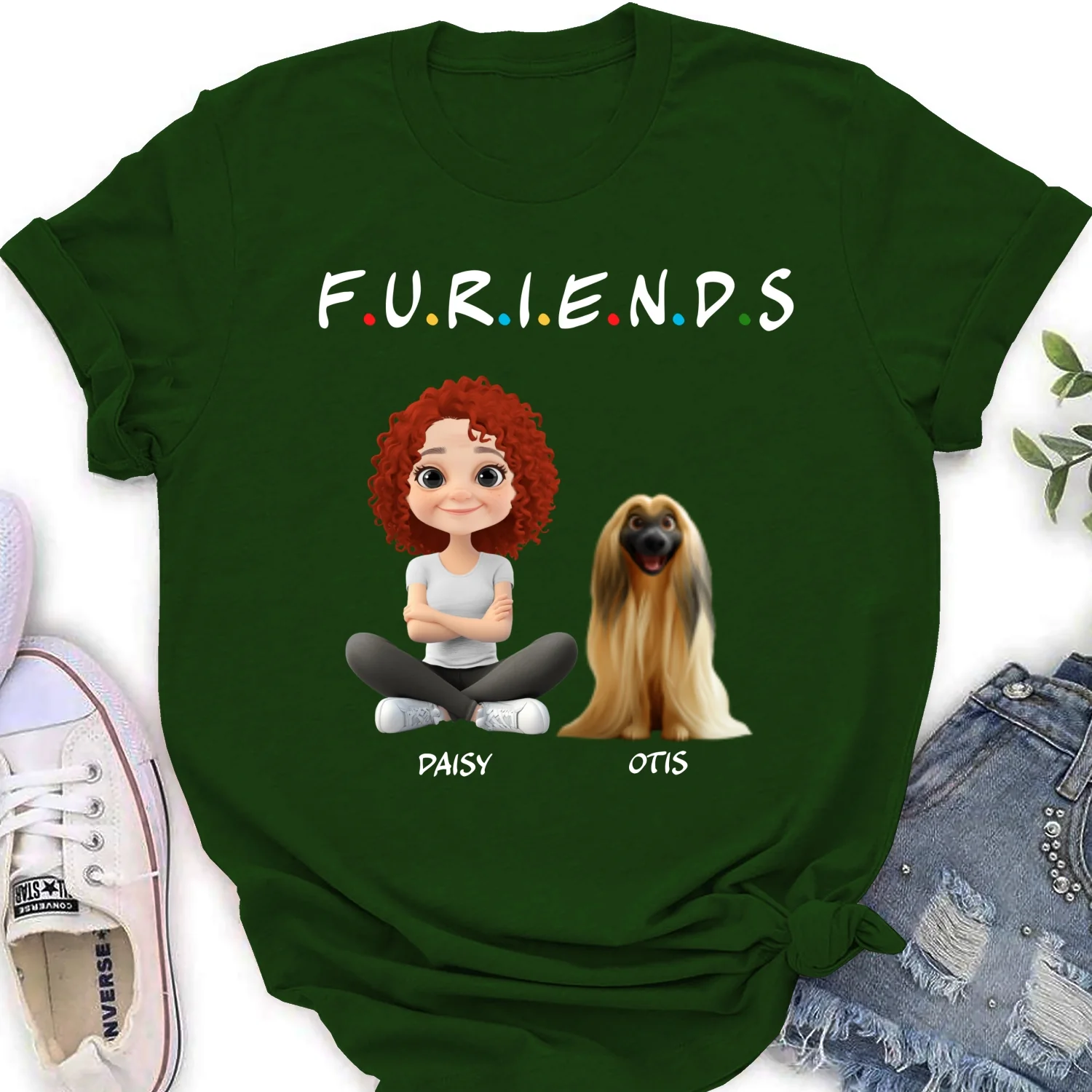 Your Fur Friend - Personalized Custom Women's T-Shirt - Image 7