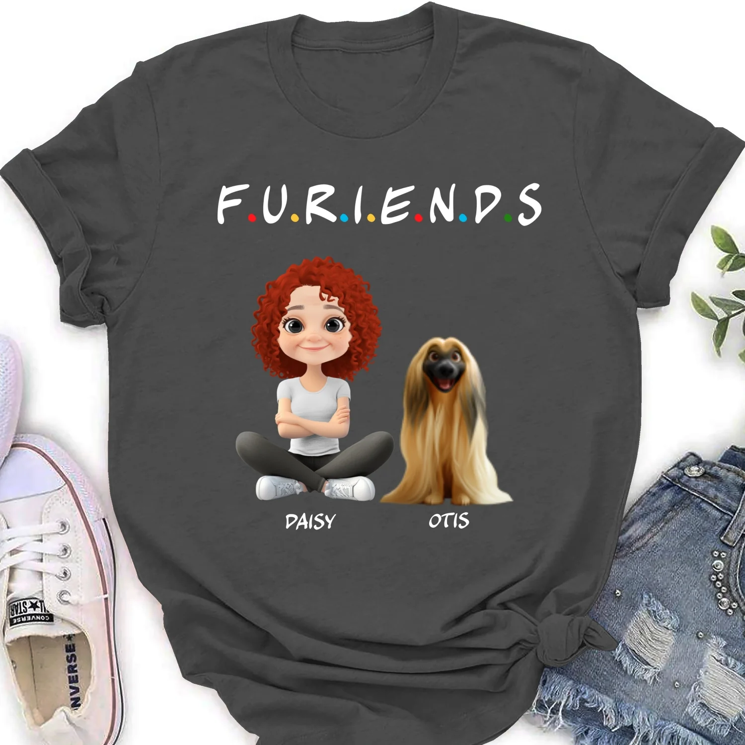 Your Fur Friend - Personalized Custom Women's T-Shirt - Image 8