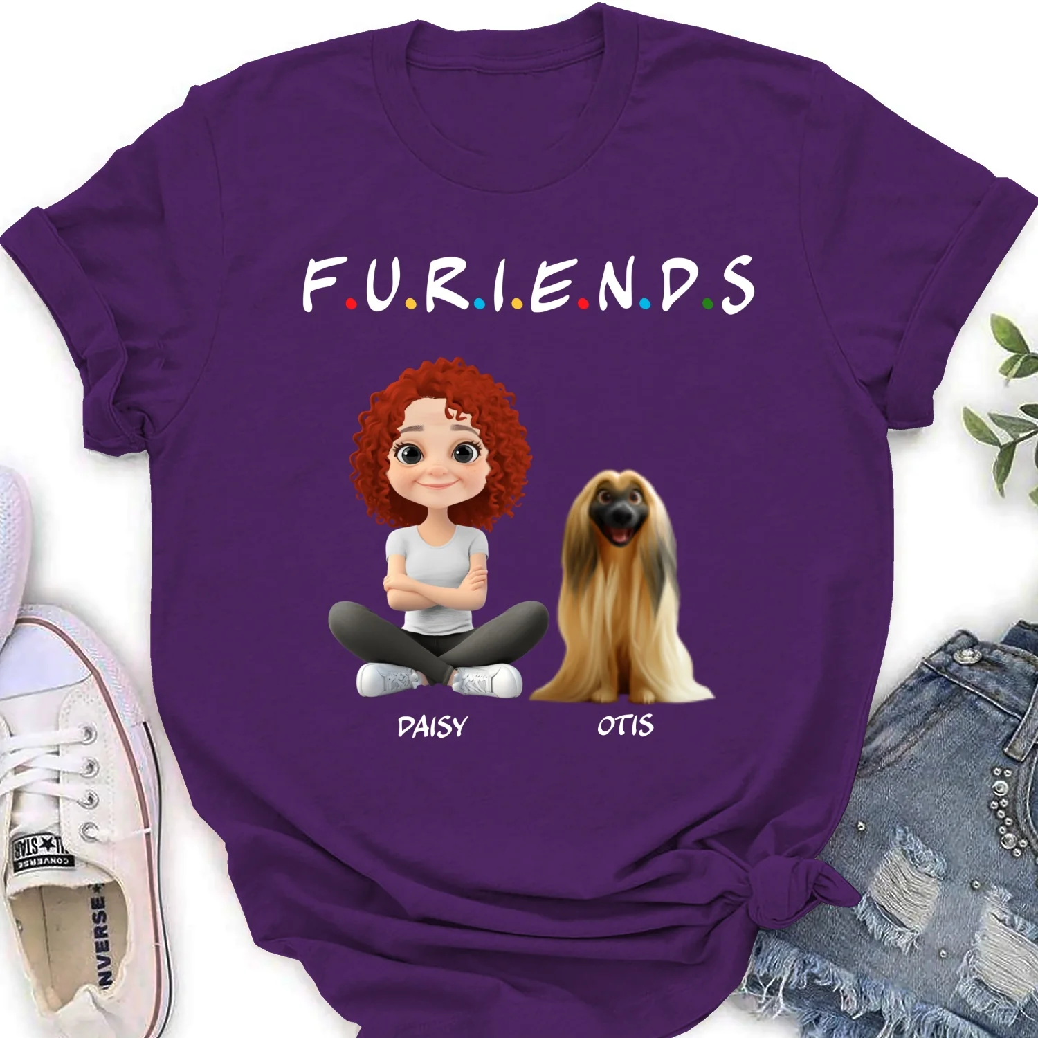 Your Fur Friend - Personalized Custom Women's T-Shirt - Image 9