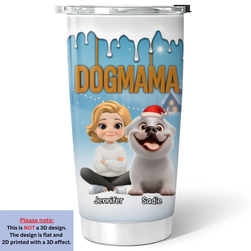 Your Mom Now Onwards - Personalized Custom 3D Inflated Effect Tumbler - Image 5