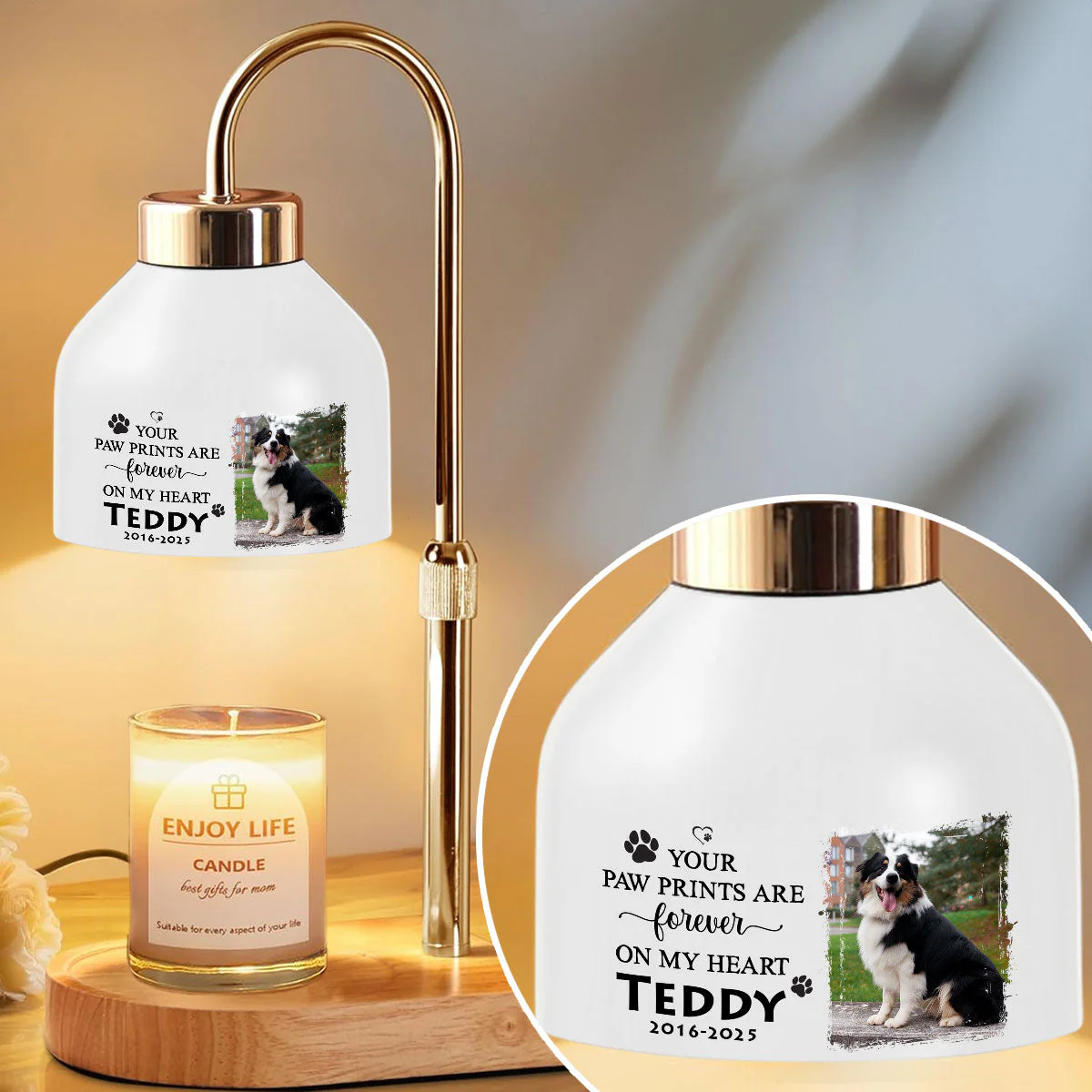 Your Paw Print - Personalized Custom Candle Warmer Lamp - Image 4